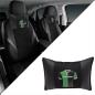 Preview: Auto Nackenkissen Nackenpolster Leder und gesticktes Polster Design Türkische Mannschaft Denizli Denizlispor Fussballtrikot